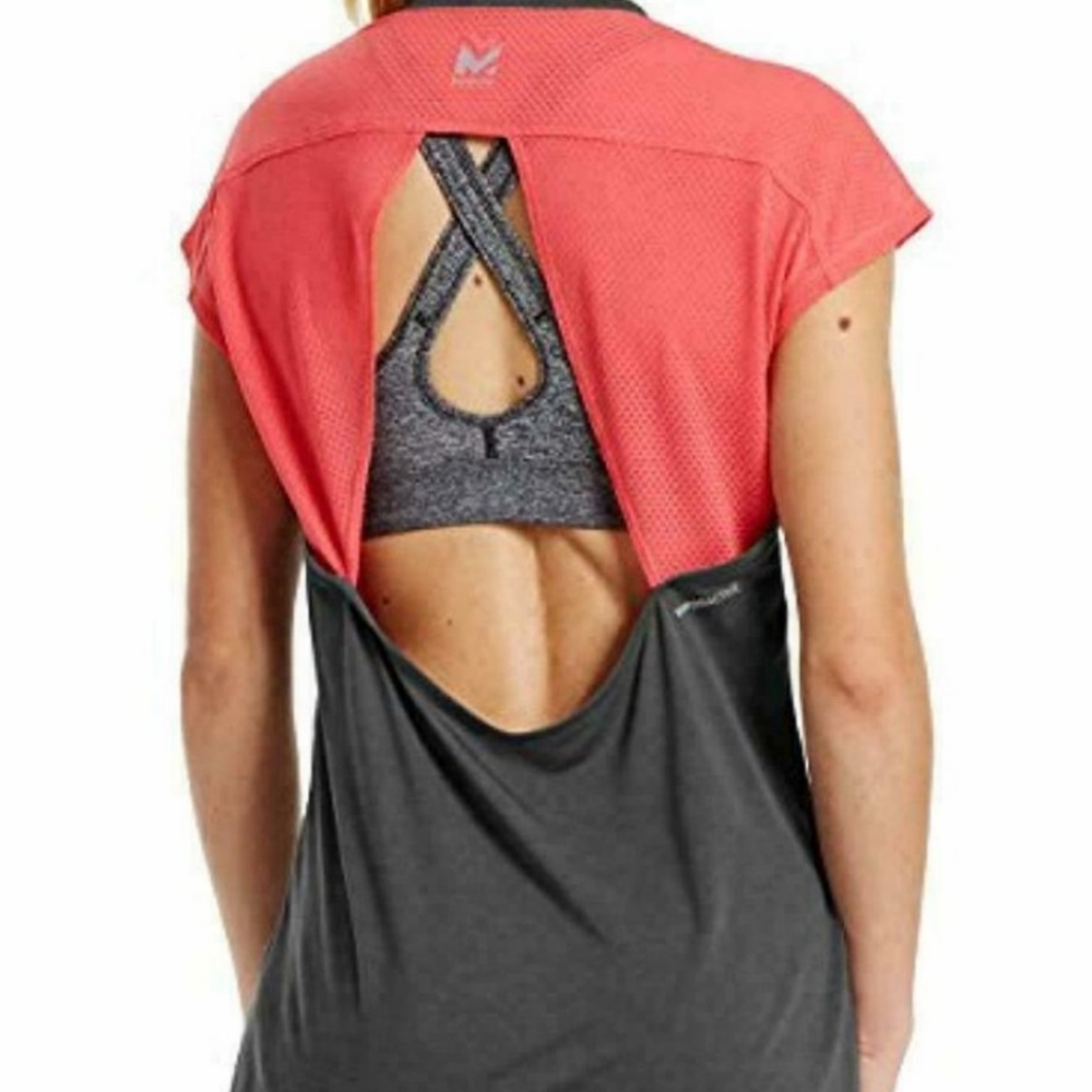 Mission Vapor Active Split Back Running Top S NWT